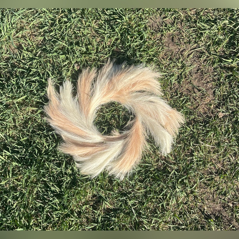 Minimalist - faux pampas grass wreath